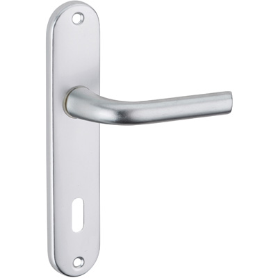 THIRARD - Ensemble poignées aluminium Leto - Version trou de clé - Anodisé argent