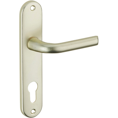 THIRARD - Ensemble poignées aluminium sur plaque Leto - Version trou de cylindre - couleur F2