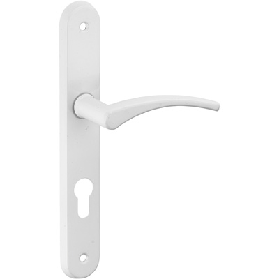 THIRARD - Ensemble de poignées trou de cylindre - modèle HEBE - Blanc - entraxe 195 mm