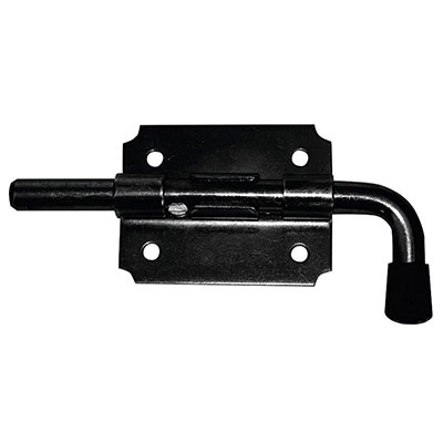 TORBEL - Verrou pistolet sans gâche zingué noir ø 14mm