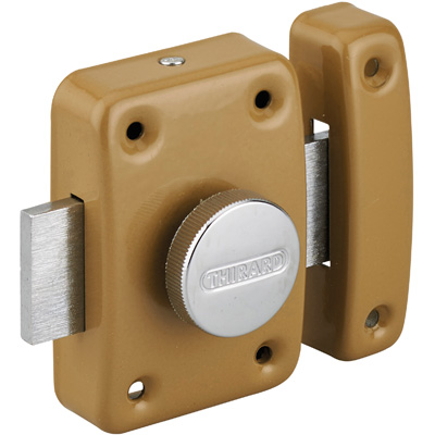 THIRARD - Verrou de porte intérieure TRIDENT - Bronze