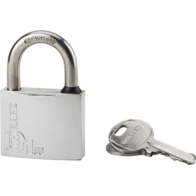 THIRARD - Cadenas Type 1 Chromé inox 50mm + 2 clés