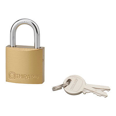 THIRARD - Cadenas à clé SP 20 mm anse acier 2 clés