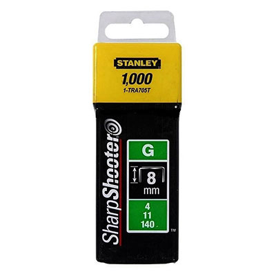 STANLEY - Agrafes type G - 8mm - vendu par 1000