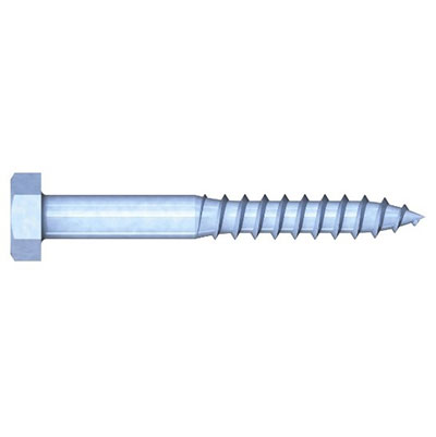 REISSER - Tirefond zingué bleu - tête hexagonale FP ø 10 x L. 80mm - vendu à l'unité