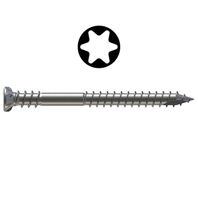 REISSER - Vis terrasse RT UT inox A4 - Torx® - tête fraisée FP ø 5 x L. 60mm - vendu par 200