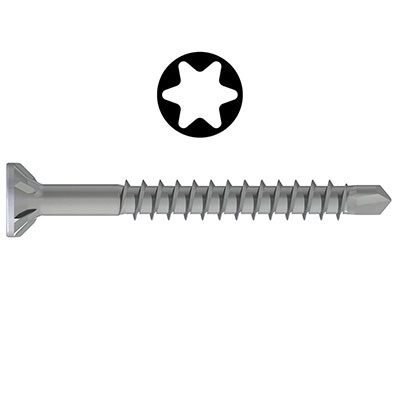 REISSER - Vis autoperceuse SPARIBO® inox A2 - Torx® - tête fraisée FP ø 4 x 60mm - vendu par 500
