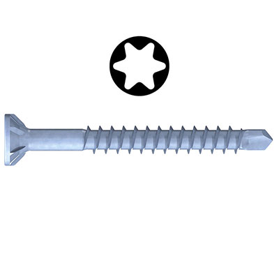 REISSER - Vis autoperceuse SPARIBO® zingué bleu - Torx® - tête fraisée FP ø 4 x 70mm - vendu par 200