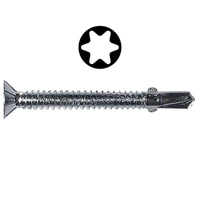 ETANCO - Vis bois autoperceuse WINGTEKS zingué - Torx® - tête fraisée ø 3.3 x L. 70mm - vendu par 100