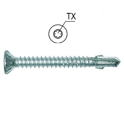 ETANCO - Vis WINGTEKS Bi-métal inox A2 - Torx® - tête fraisée ø 4.8 x L. 45mm - vendu par 100