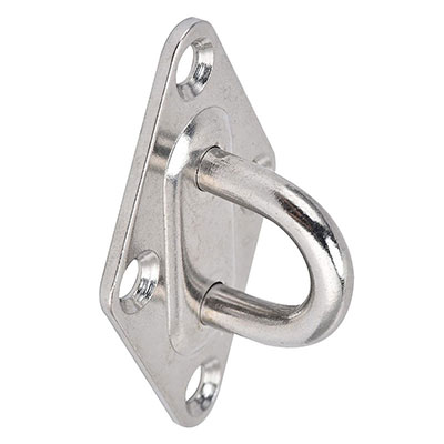 Platine à il losange inox ø 12mm - vendu à l'unité