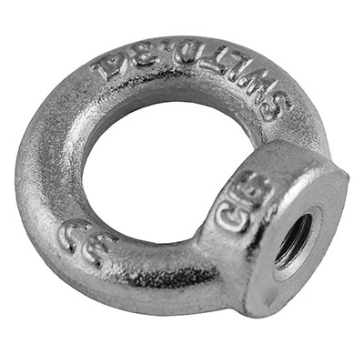 Anneau de levage femelle zingué ø 30mm filetage M14