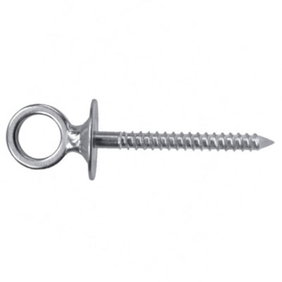 Pitons à il vis bois inox ø 8 x L. 80mm - vendu par 2