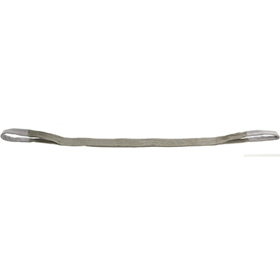 Elingue plate textile polyester - Gris - L.4m