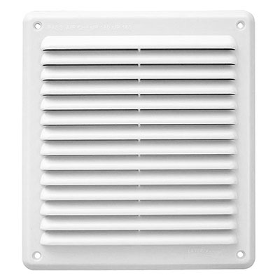 FIRST - Grille VMC + moustiquaire PVC - blanc - l. 204 x H. 230mm