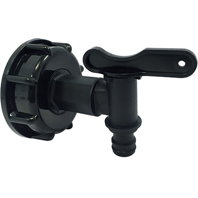 BOUTTE - Kit adaptateur plastique de cuve 1 000L ø60 avec robinet plastique