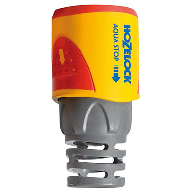 HOZELOCK - Raccord AquaStop Plus plastique pour tuyau d'arrosage ø 15-19mm