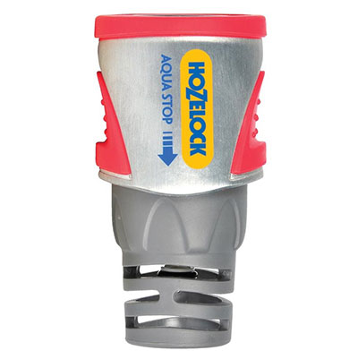 HOZELOCK - Raccord AquaStop Pro métal pour tuyau d'arrosage ø 15-19mm