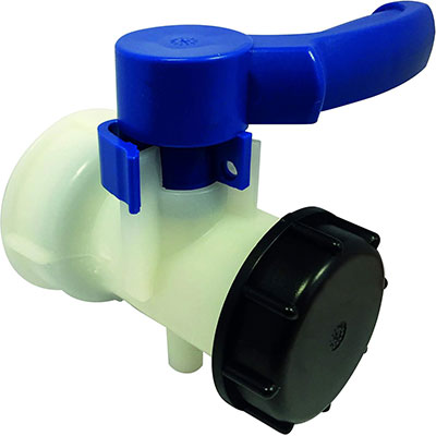 BOUTTE - Vanne plastique cuve 1000L sortie cuve ø60