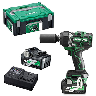 HIKOKI - Boulonneuse à choc sans fil WR36DEWRZ + 2 batteries Multivolt + 1 chargeur - en coffret